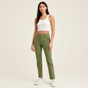 L'AGENCE Green Boyfriend Pants Mid Rise Size 24